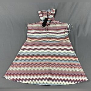 Greyson Womens Dress Sarina Canyon Peaks Print Large Multicolor Nylon Spandex